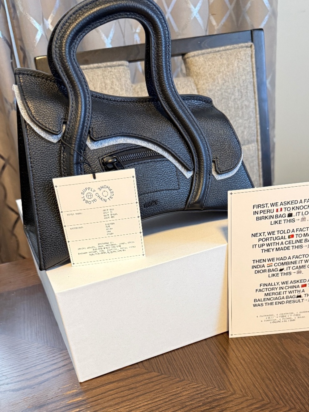 MSCHF Global Supply Chain Telephone Handbag | Black